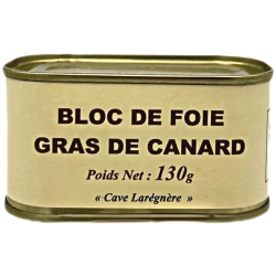 Bloc de Foie Gras de Canard de la Sélection de la Cave Larégnère 130gr