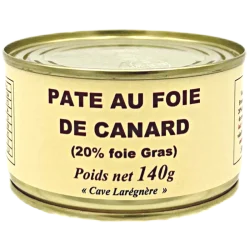 conserve de Paté au foie de canard 140 gr Sélectionné par la Cave Larégnère