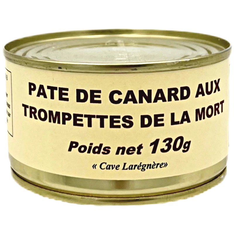 Boite de Pâté de Canard aux Trompettes de la Mort Sélectionné par la Cave Larégnère 130gr