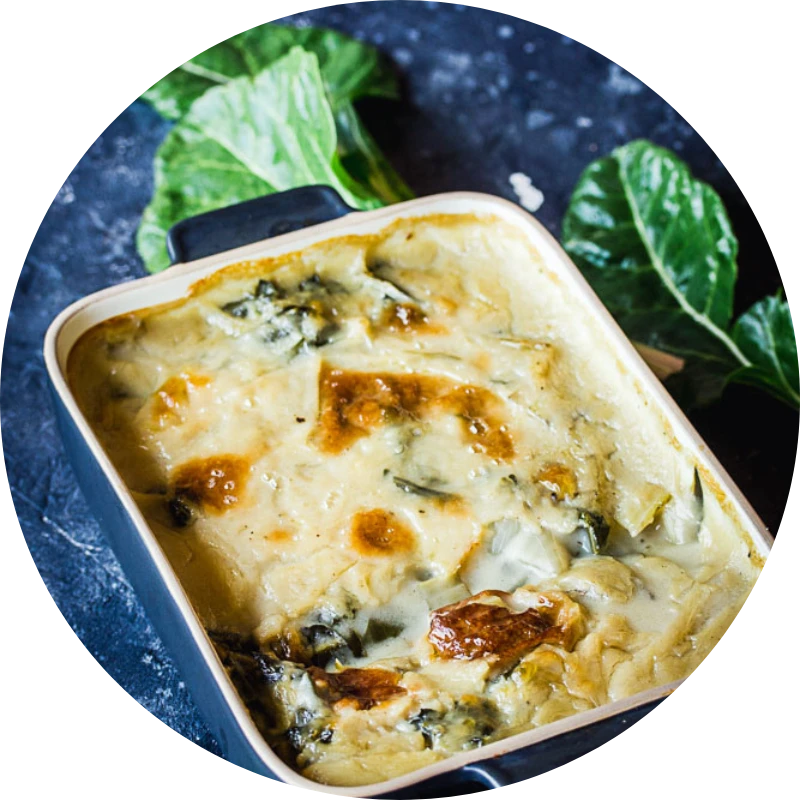 Blettes gratinées au Comté