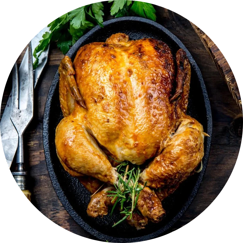 Poulet Fermier Rôti