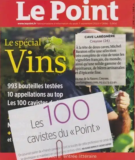 Article Le Point Cave Larégnère